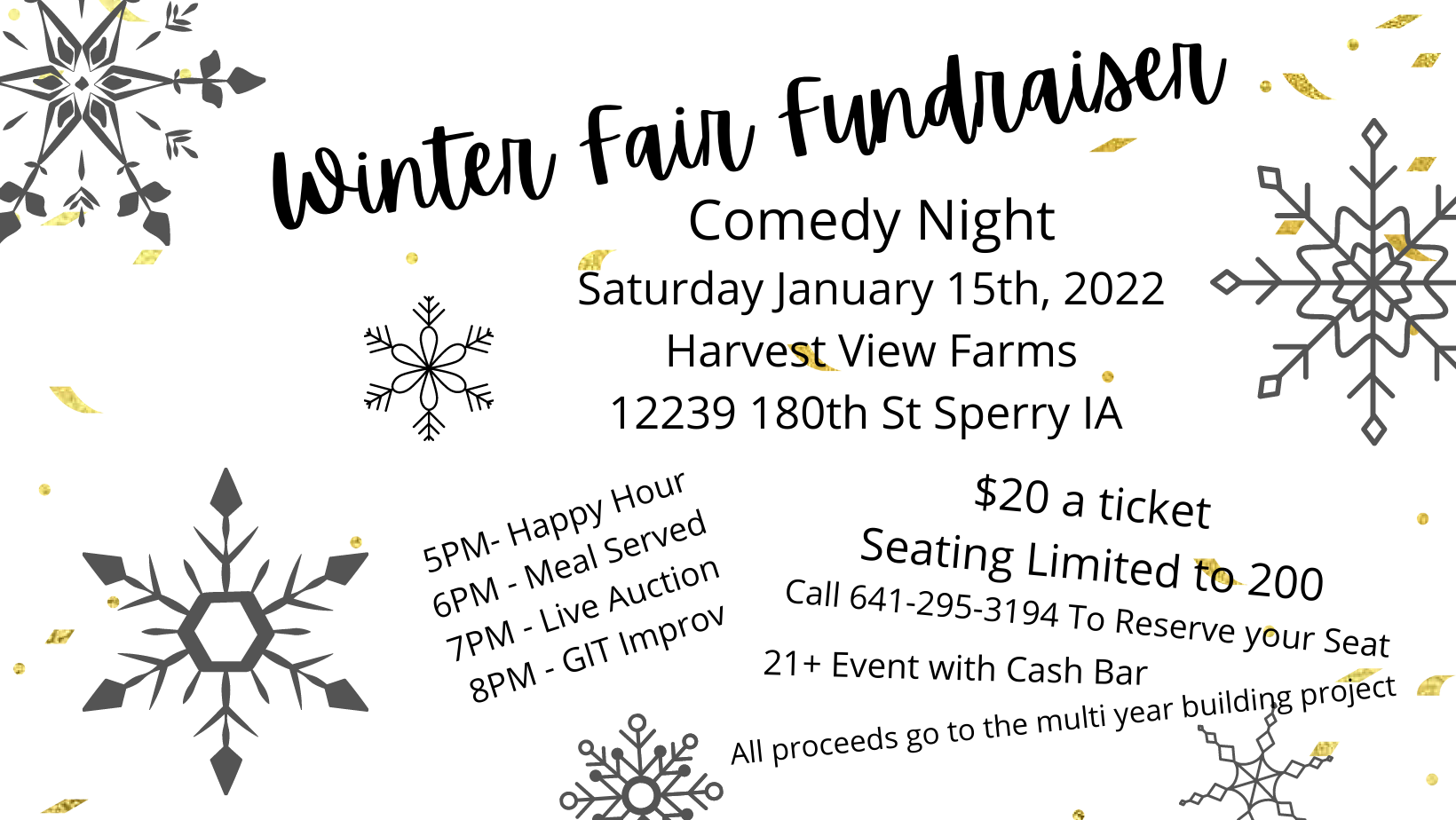 Winter Fair Fundraiser for the Des Moines Co. Fair Fraise Auction